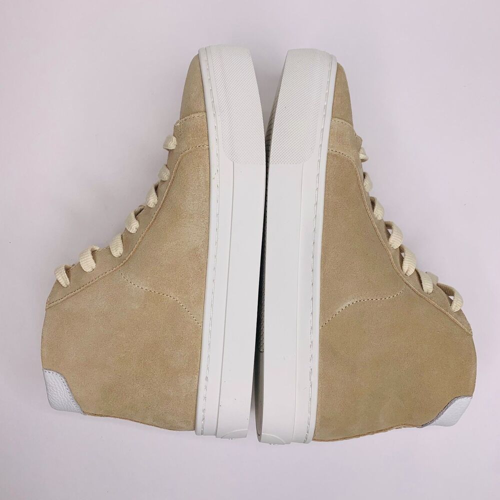 Soludos Ibiza‎ High Top Suede Sneakers Sand Size 8 NEW - Picture 4 of 11